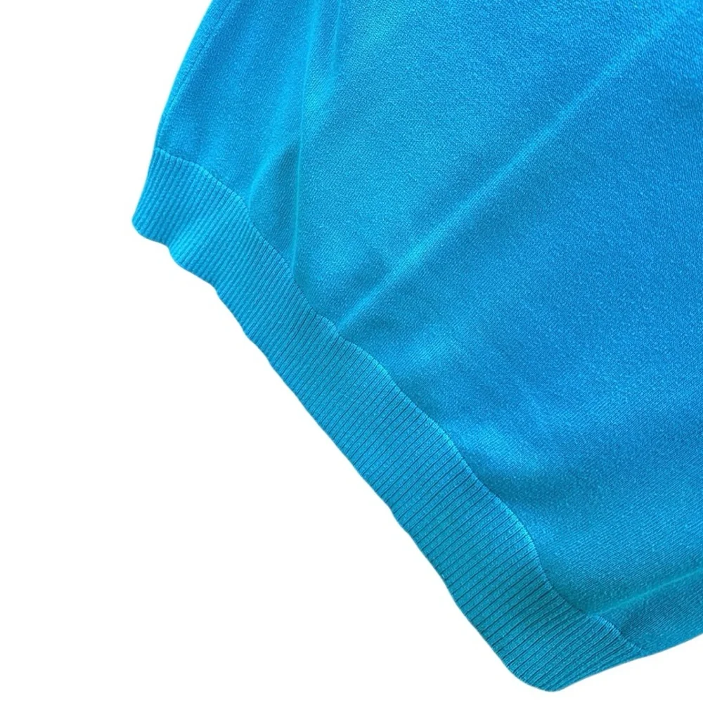 L.L. Bean Vibrant Blue Knit Sweater Top Size S in EUC